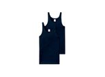 Unterhemd Schiesser "Unterhemd Essentials 2Er Pack", Herren, Gr. Xl, N-Gr, Blau, Obermaterial: 100% Baumwolle Co., Unterhemden Unterhemd