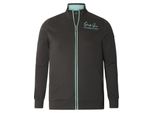 Sweatjacke Jan Vanderstorm "Sweatjacke Javald", Herren, Gr. 5XL, Grau (Dunkelgrau), Obermaterial: 100% Baumwolle Co., Sweatjacken Sweatjacke