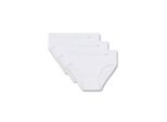 Slip Sanetta "Slip 3Er Pack", MäDchen, Gr. 164, Weiß, Obermaterial: 100% Baumwolle Co., Unterhosen Slip