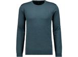 Rundhalspullover Ragman, Herren, Gr. 56, Grau (DunkelgrüN, 035), Strick, 100% Wolle, Rundhals, Pullover Rundhalspullover