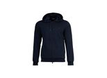 Sweatshirt Emporio Armani "Sweatjacke Basic Terry", Herren, Gr. L, Blau, Obermaterial: 60% Baumwolle Co. 40% Polyester Pes., Sweatshirts Sweatshirt