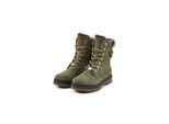 Stiefel Tom Tailor "Tom Tailor Boots", Damen, Gr. 37, Khaki, Unifarben, Schuhe Stiefel