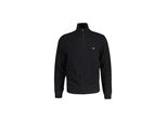 Sweatshirt Gant "Strickjacke Extrafine Lambswool Zip Cardigan", Herren, Gr. Xxl, Grau (Anthrazit Melange), Obermaterial: 90% Wolle Nzw. 10% Polyamid Pa., Sweatshirts Sweatshirt