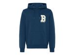 Kapuzenpullover Blend "Hoodie Bhbader", Herren, Gr. Xxl, Blau (Marineblaus), Obermaterial: 60% Baumwolle Co. 40% Polyester Pes., Pullover Kapuzenpullover