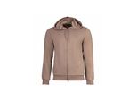Sweatshirt Emporio Armani "Sweatjacke Basic Terry", Herren, Gr. Xxl, Beige, Obermaterial: 60% Baumwolle Co. 40% Polyester Pes., Sweatshirts Sweatshirt