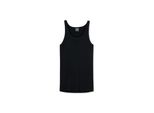 Unterhemd Schiesser "Unterhemd 1Er Pack", Herren, Gr. S, N-Gr, Schwarz, Obermaterial: 100% Baumwolle Co., Unterhemden Unterhemd