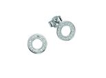 Paar Ohrstecker Vivance "925 Silber Rhodiniert Zirkonia", Weiß (Weiß, Weiß), Ohrringe, Damen, One-Size, Silber 925 (Sterlingsilber), Ohrstecker