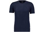 Rundhalspullover Ragman, Herren, Gr. 58, Marineblau, Strick, 100% Baumwolle, Rundhals, Pullover Rundhalspullover