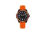 Quarzuhr Tommy Hilfiger "TH-REGATTA", Orange, Schwarz, Armbanduhren, Herren, Quarzuhr, Armbanduhr, Damenuhr, Herrenuhr, Silikonarmband, Analog