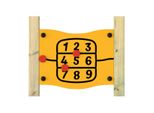 Motorikwand Educate Numbers - Lernspielzeug für Kindergarten & Spielplatz 152x9x9 cm - Wetterfestes HDPE-Lernmodul zur Feinmotorikförderung Wickey