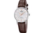 Quarzuhr FESTINA, braun, Armbanduhren, Damen, Quarzuhr, Armbanduhr, Damenuhr, Lederarmband, analog