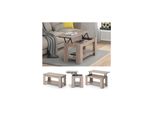Vicco Couchtisch Lorenz HöHenverstellbar Eiche Sofatisch Kaffetisch Wohnzimmer Tisch