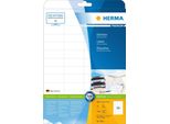 Herma 5052 Etichette Premium A4 Bianco 52,5X21,2 Mm Carta Opaca 1400 Pz.