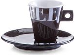 Zeller Set Di Tazze E Piattini 4 Pezzi In Porcellana, Motivo Caffè 50Ml