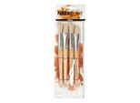 Creativ Company Cc Nature Line Spazzole Per Bambini Rotonde E Piatte Set Di 4 Pezzi