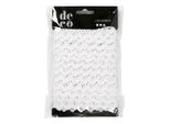 Creativ Company Cc Nastro Di Pizzo All'uncinetto, 19 Mm, 10 M, Bianco