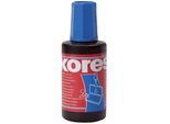 Kores Stempelfarbe, Inhalt: 27 Ml, Blau