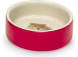 Nobby Hamster Ciotola In Ceramica Ø7,5 X 2,5 Cm Rosso