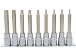 Ks Tools 1/2" Chromeplus Set Di Bussole Torx Lungo 9 Pz.Tb20-Tb60 - 918.1890"