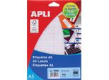 Etichette Apli Bianche 12 X 22 Mm Rettangolari 15 Fogli