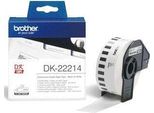 Brother DK-22214 Nastro Carta Continuo (12 Mm), Weiß, Dk, 12 Mm X 30,48 M