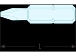 Facom Impact-Bit Serie 2 - Pozidriv PZ2