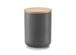 Barattolo Con Coperchio In Bambù, 1150 Ml, Ceramica, Antracite