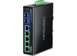 Trendnet TI-PG62B Trendnet Industrie Switch 4 Port Gbit Unman. L2 Poe+ Metall