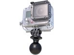 Adattatore Ram Mounts Per Videocamere Gopro Hero Da Esterno Con Perno A Sfera Da 1", RAP-B-202U-GOP1"