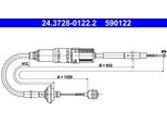 Ate 24.3728-0122.2 - Oe 701 721 335 Cavo Frizione Per T4