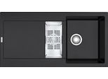 Franke Maris Lavello Da Incasso Fragranit Lavello Mrg 651-97 Onyx Pulsante In Acciaio Inox Da 60 Cm 114.0477.257
