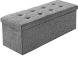 Sgabello Tectake® Con Vano Portaoggetti Poliestere