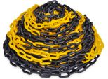 Vidaxl 30 M Di Catena Barriera In Plastica Giallo-Nero