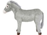 Asino Di Peluche In Piedi Grigio Xxl
