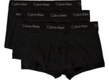 Confezione 3 Boxer Uomo Tripack Ck Calvin Klein Articolo U2664G Low Rise Trunk 3PK, Xwb Black W / Black Wb, S, Cotone 95%,Spandex 5%
