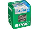 Set Di 75 Viti Spax In Acciaio Inox Testa Svasata Torx, Diam.4,5 Mm X L.50 Mm