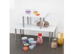 Scaffale Da Cucina Bremermann, Scaffale Universale, Portaspezie, Bianco