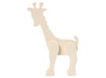 Figura Animale In Legno - Giraf