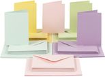 Creativ Company -Cartoline E Fascette Colori Pastello, 50 Set