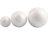 Palline Di Polistirolo Bianche, 12 Pz.