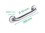 Maniglione Ridder 30 Cm Acciaio Inox Cromo A00130001