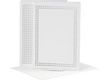 Creativ Company Cc Schede Da Ricamo 10,5X15 Cm Bianco 6 Pezzi