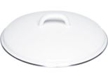 Coperchio Riess Con Bordo Cromato Ø14Cm Smalto Bianco