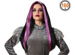 Atosa Lisa Morena Parrucca Lunga Da Vampiro Viola Porpora Taglia Unica