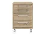 Cassettiera Prism B 4 Cassetti Struttura Rovere Decoro.