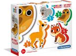 Clementoni I Miei Primi Puzzle Puzzle 3 Pz. Animali