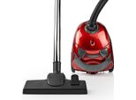 Aspirapolvere Nedis 700 W 78 Db 7 M 1,5 L Hepaf. Rosso-Antracite VCBG100RD
