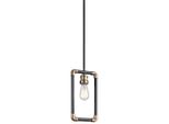 Lampada A Sospensione, Lampada Da Soffitto, Acciaio, Ottone Nero, L 17,1 Cm