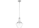 Lampada A Sospensione Con Paralume In Vetro Cromo Everly 1Xe27 60W Kichler