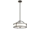 Emory, Lampada A Sospensione In Bronzo Antico 3Xe27 60W Kichler